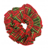 Green Tartan Mega Christmas Scrunchie