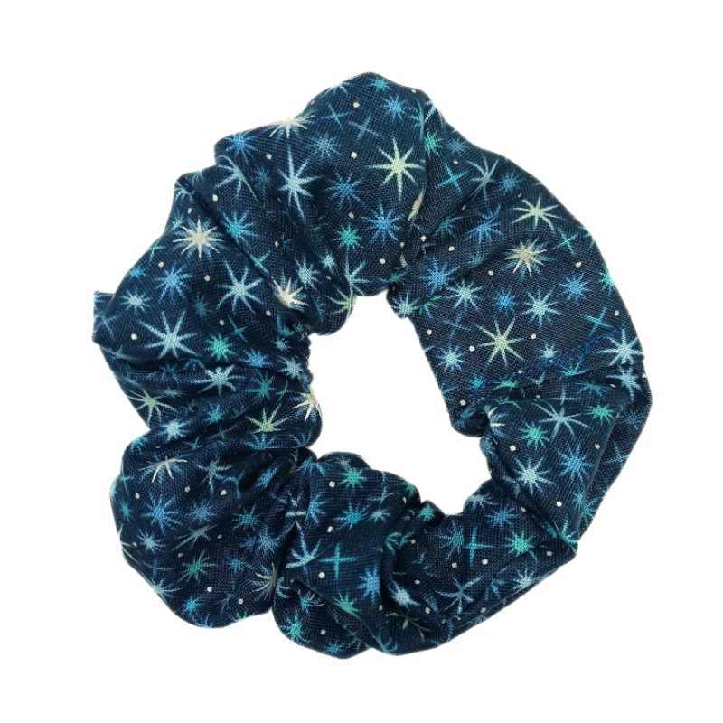 Navy Midnight Stars Scrunchie