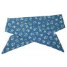 Twilight Blue Snowdrops Self Tie Headband
