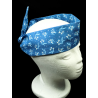 Twilight Blue Snowdrops Self Tie Headband