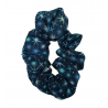Navy Midnight Stars Mini Scrunchie