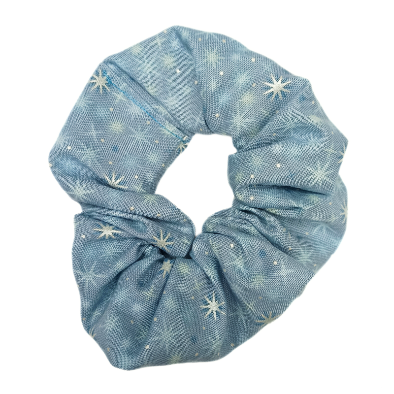 Blue Midwinter Stars Scrunchie