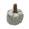 Silver Metallic Scented Fabric Pumpkin