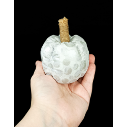Silver Metallic Scented Fabric Pumpkin