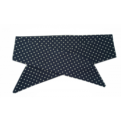 Navy Polka Dots Self Tie...
