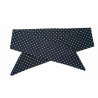 Navy Polka Dots Self Tie Headband