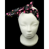 Pink Ribbons & Butterflies Self Tie Headband