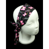 Pink Ribbons & Butterflies Self Tie Headband