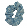 Winter Blue Snowflake Scrunchie