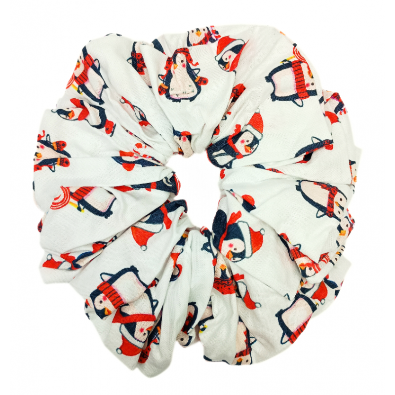 Penguin Mega Christmas Scrunchie