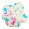 White Butterfly Dimple Fleece Mega Scrunchie