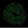 Teal Bioluminescence Glow in the Dark Mega Scrunchie