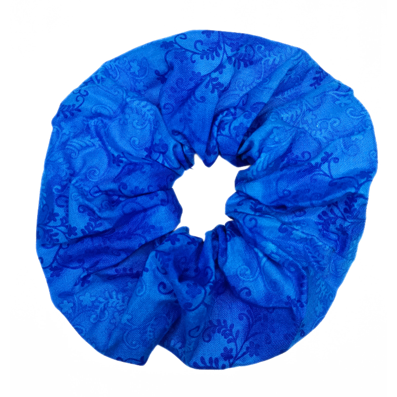 Royal Blue Mystic Vine Mega Scrunchie