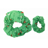 Mint Floral Mother And Daughter Matching Scrunchie Set