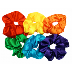 Set of 6 Satin Scrunchies