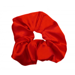 Red Satin Scrunchie