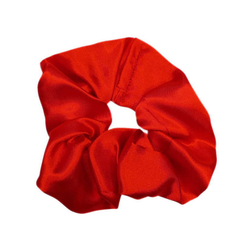 Red Satin Scrunchie