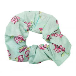 Set of 3 Rose Floral Scrunchies