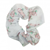 Set of 3 Rose Floral Scrunchies