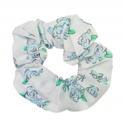Set of 3 Rose Floral Scrunchies