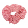 Set of 4 Pink & Purple Floral Scrunchies