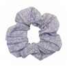 Set of 4 Pink & Purple Floral Scrunchies
