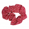 Set of 4 Pink & Purple Floral Scrunchies