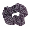 Set of 4 Pink & Purple Floral Scrunchies
