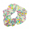 Cream, Lilac & Yellow Floral Scrunchie