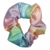 Dark Pastel Rainbow Sparkle Scrunchie