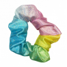 Pink, Yellow, Green & Blue Sparkle Scrunchie