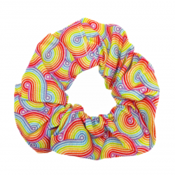 Rainbow Swirl Scrunchie