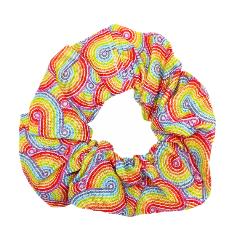 Rainbow Swirl Scrunchie