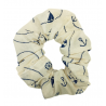 Cream Nautical Hair Scrunchie