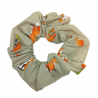 Grey Fox Hair Scrunchie