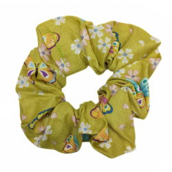 Green Butterfly Scrunchie