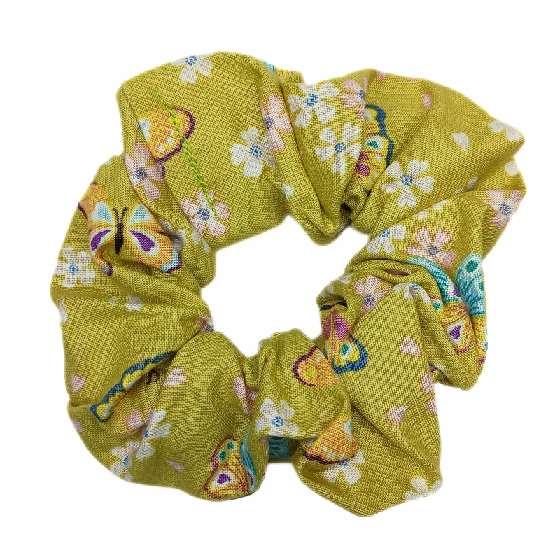 Green Butterfly Scrunchie