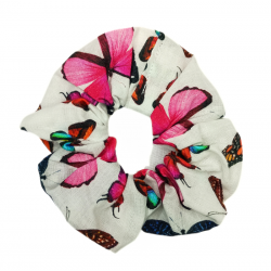 White Butterfly Scrunchie