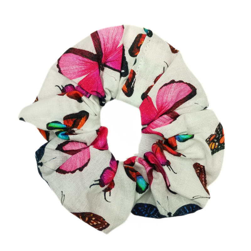 White Butterfly Scrunchie