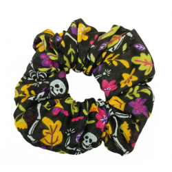 Floral Skeleton Scrunchie