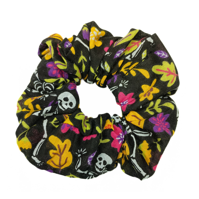 Floral Skeleton Scrunchie