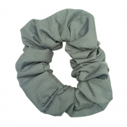 Plain Dark Grey Scrunchie