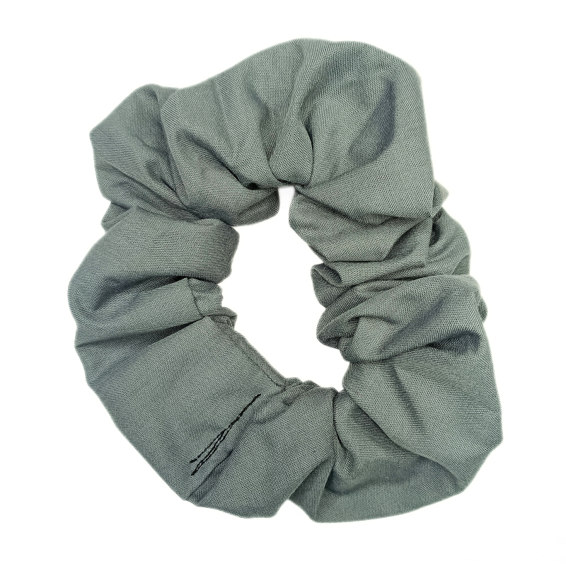 Plain Dark Grey Scrunchie