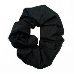 Plain Black Scrunchie