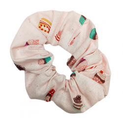 Pink Cake Scrunchie