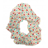 White Mini Hearts Scrunchie