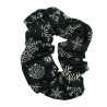 Black Snowflake Christmas Scrunchie