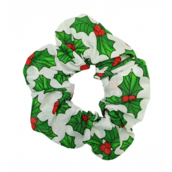 Holly Christmas Scrunchie