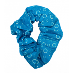 Blue Bubble Scrunchie