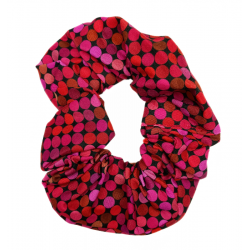 Pink Disco Spot Scrunchie